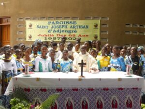 Jubilé des 65 ans de la Paroisse St Joseph Artisan d’Adjengré